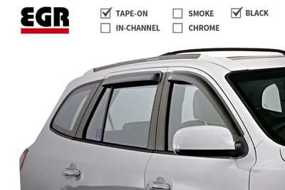 EGR SlimLine Tape-On Window Visors - Matte Black