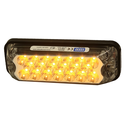 Ecco Rectangular LED Mini Lightbar - Amber