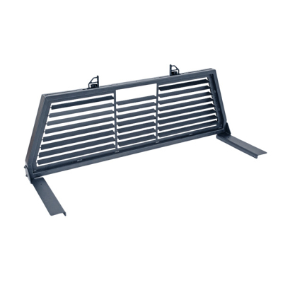 Dee Zee Steel Louver Headache Rack - Black Gloss Powder Coated
