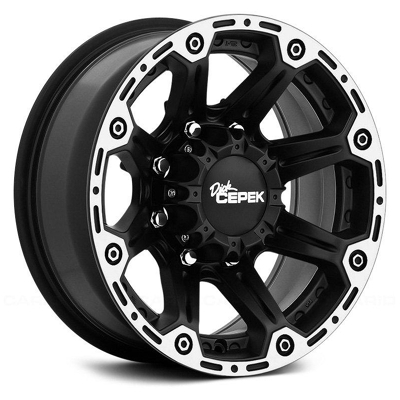 Dick Cepek Wheels DC Torque - Flat Black with Machined Flange