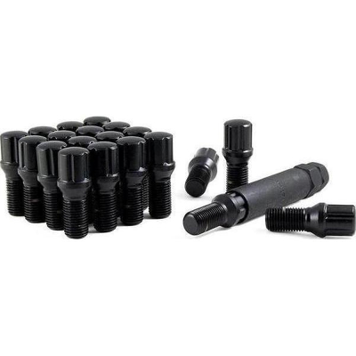 PartsEngine Wheel Lug Bolt Kits - Black