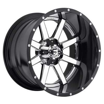 Fuel Off-Road Wheels D260 MAVERICK Chrome Gloss Black Lip