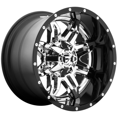 Fuel Off-Road Wheels D266 LETHAL Chrome Gloss Black Lip