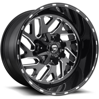 Fuel Off-Road Wheels D581 TRITON Gloss Black Milled Spokes