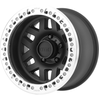 KMC Wheels KM229 MACHETE CRAWL Satin Black Machined Bead Ring