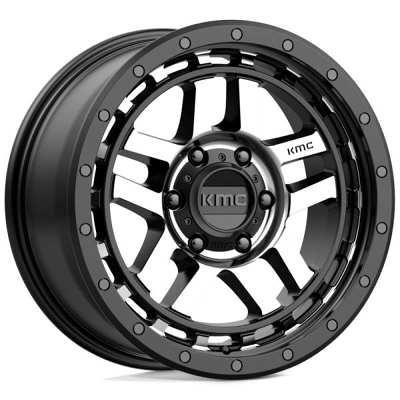 KMC Wheels KM540 RECON Satin Black Machined