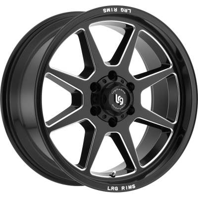LRG Blade Series Satin Black with Milled Accents Powder Coated