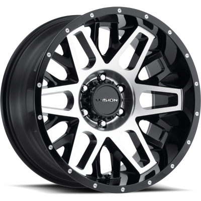 Vision Wheels 111 NEMISIS Gloss Black Machined Face
