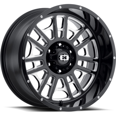 Vision Wheels 418 WIDOW Gloss Black Milled Spokes