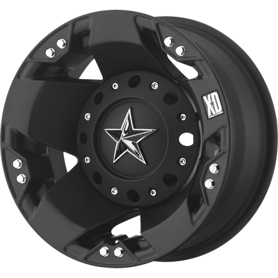 XD Series Wheels XD775 ROCKSTAR Matte Black Rear