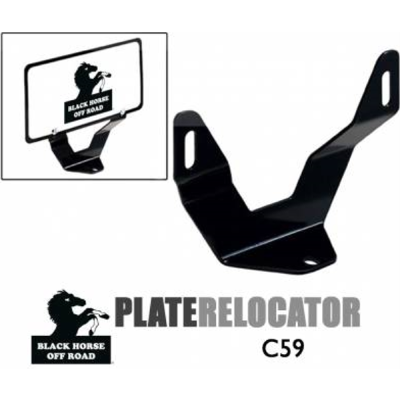 Black Horse License Plate Bracket